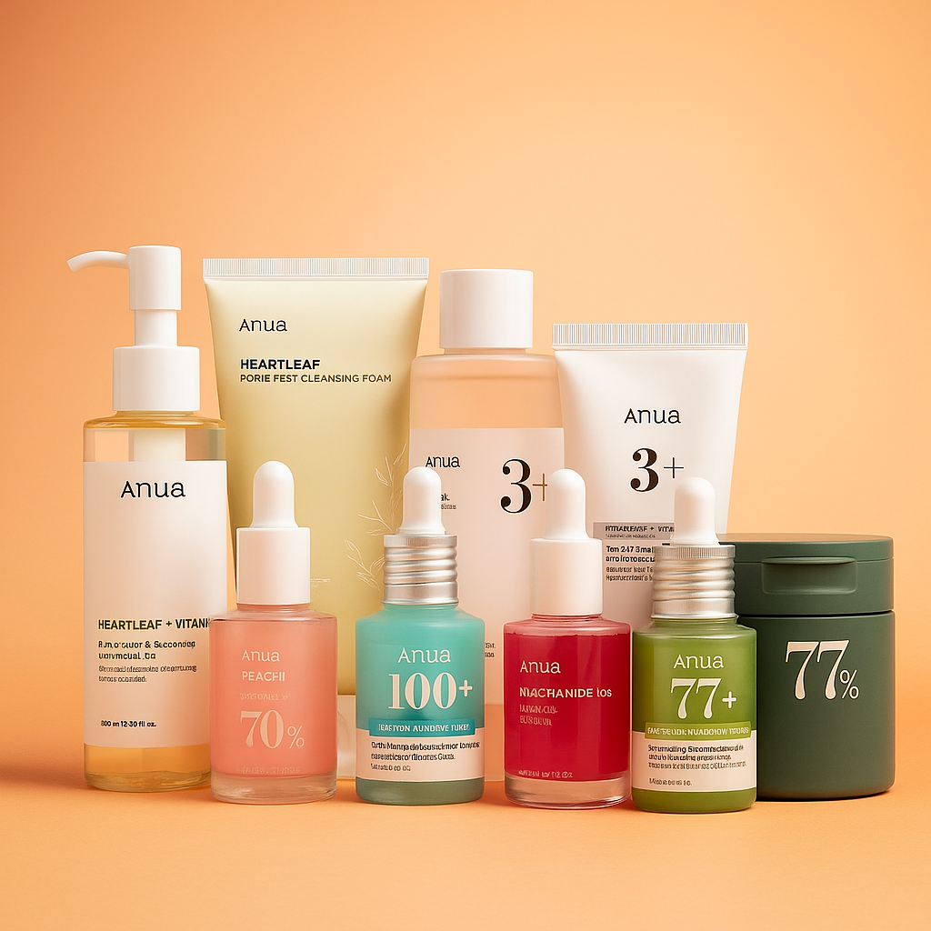 Korean Anua Glow SkinCare Set (10 pcs)™