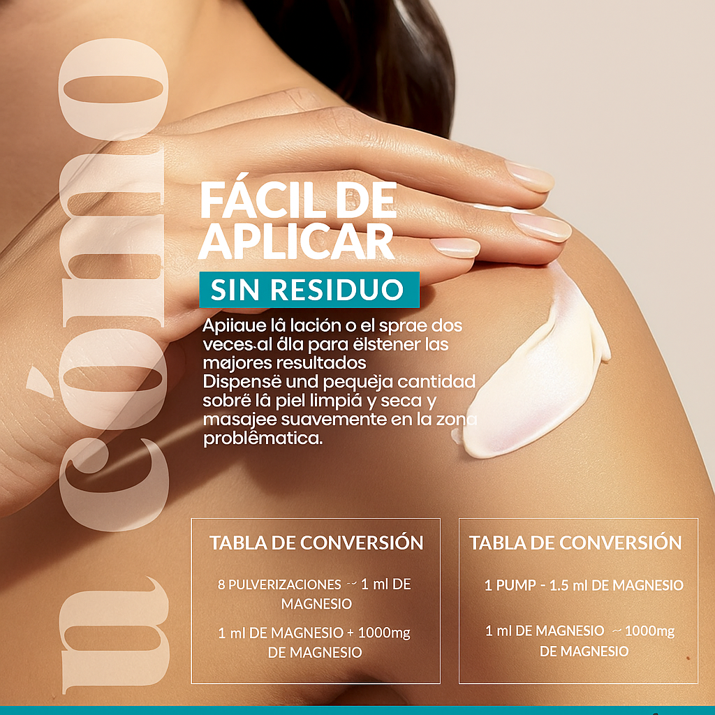 Set de aceite de magnesio en aerosol ArtNaturals (355 ml) + loción de masaje corporal (226 ml)